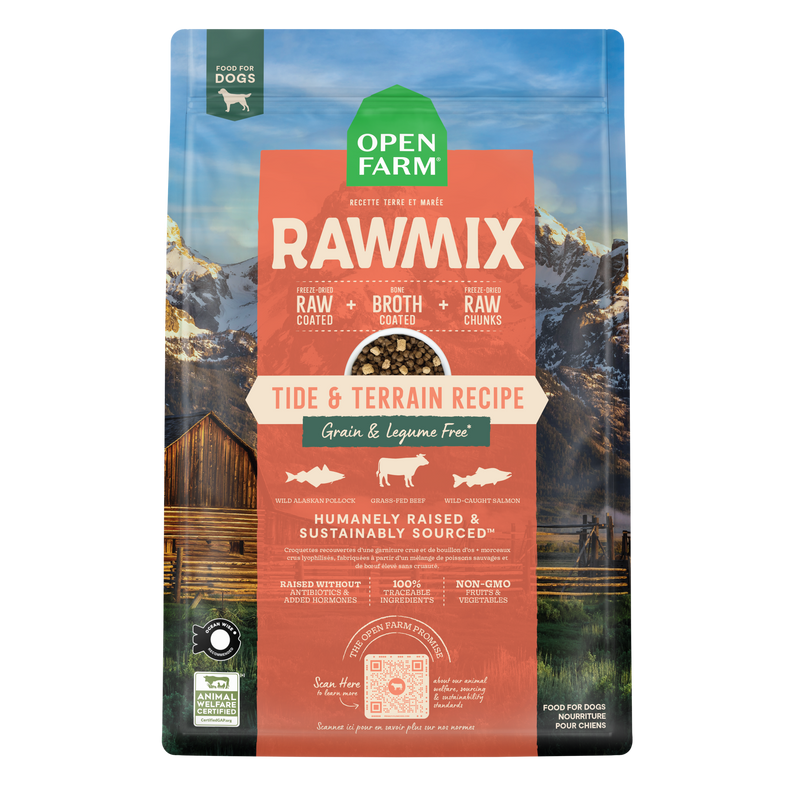 Open Farm RawMix Tide & Terrain Grain-Free Dog Kibble, 20lbs