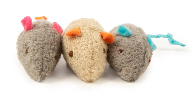 SMARTYKAT Skitter Critters Catnip Mice Cat Toy 3pk