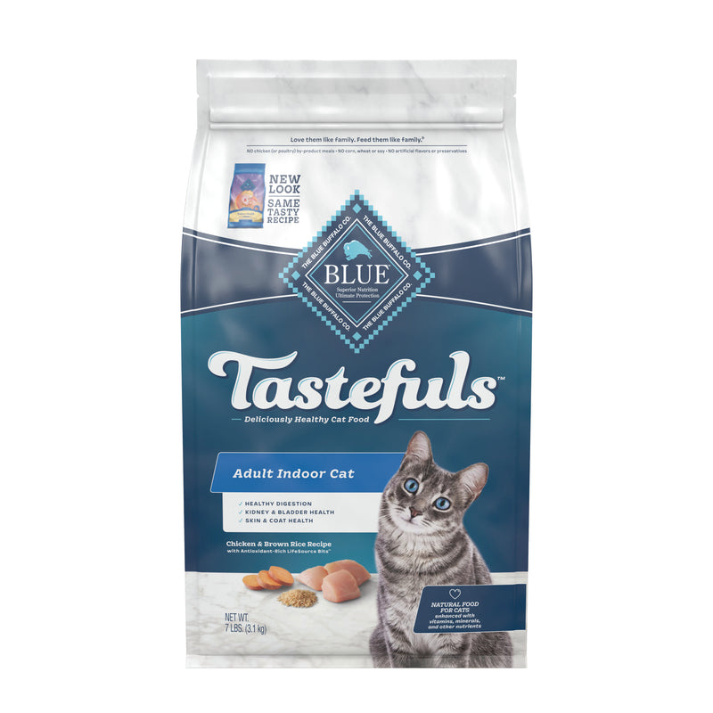 Blue Buffalo Tastefuls Indoor Natural Adult Dry Cat Food, Chicken 7lb. bag