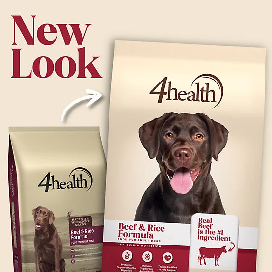 4health with Wholesome Grains Beef & Rice Formula Adult Dry Dog Food