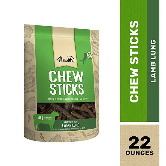 4health Chew Sticks Lamb Recipe Dog Treats, 22 oz.