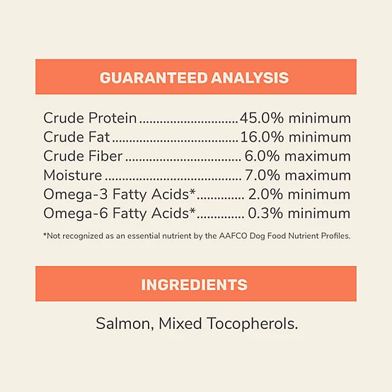 4health Untamed Salmon Bites High-Protein Freeze-Dried Dog Treats, 3.1 oz.