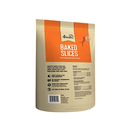 4health Baked Slices Sweet Potato Recipe Dog Treats, 20 oz.