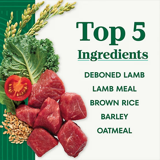 Nutro Natural Choice Small Bites Adult Lamb and Brown Rice Recipe Dry Dog Food, 12lb