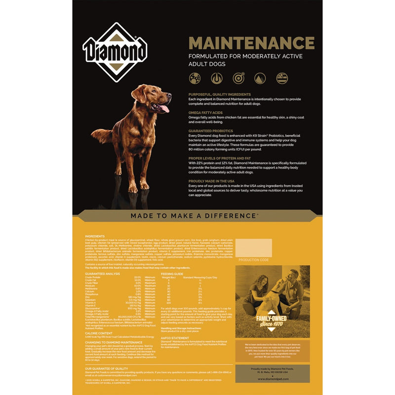 Diamond Maintenance Dry Dog Food Formula
