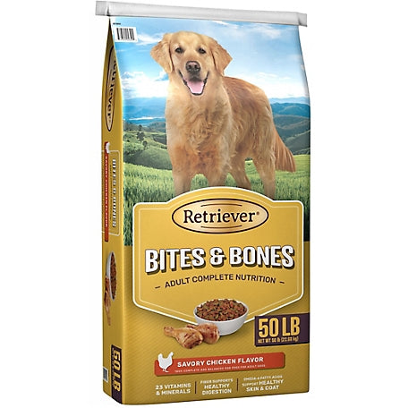 Retriever Bites and Bones Adult Chicken Recipe Dry Dog Food