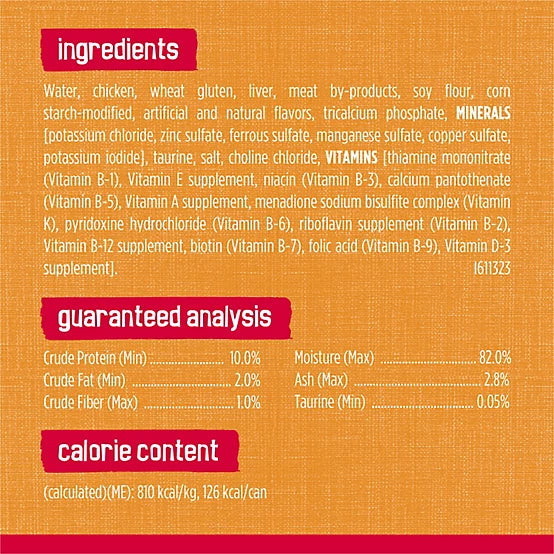Purina Friskies Adult Prime Filets Chicken in Gravy Wet Cat Food, 5.5 oz.