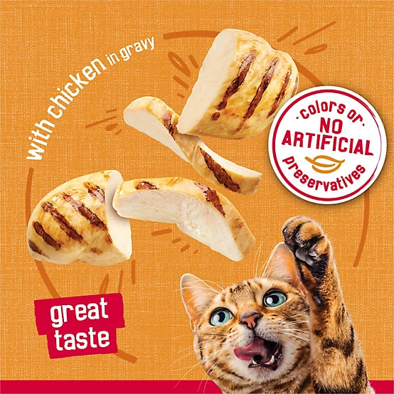 Purina Friskies Adult Prime Filets Chicken in Gravy Wet Cat Food, 5.5 oz.