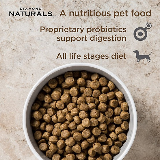 Diamond Naturals All Life Stages Chicken and Rice Formula Dry Dog Food, 40 lb.