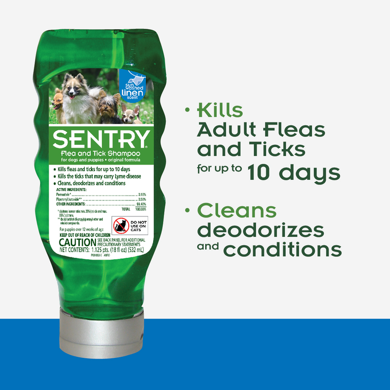 Sentry Original Flea & Tick Shampoo Dog 18OZ