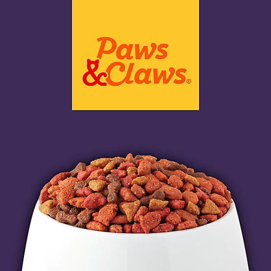 Paws & Claws Adult Indoor/Outdoor Delicious Mix Chicken, Salmon, Turkey and Tuna Formula Dry Cat Food, 16lb