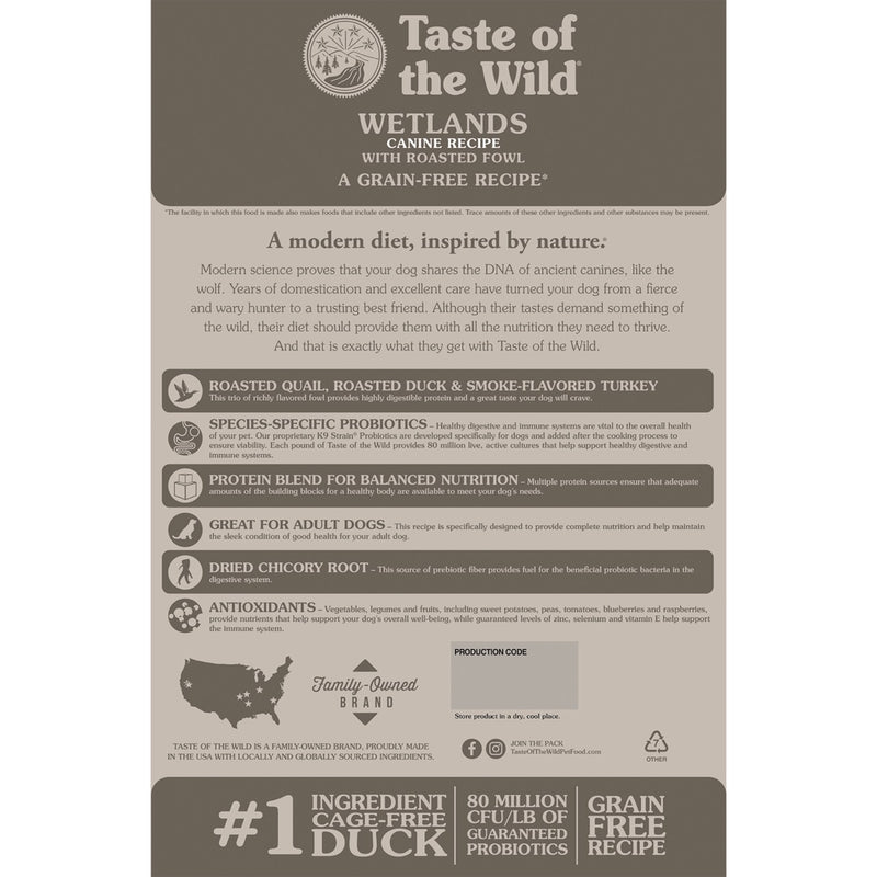 
Taste Of The Wild Wetlands Dry Dog Food
