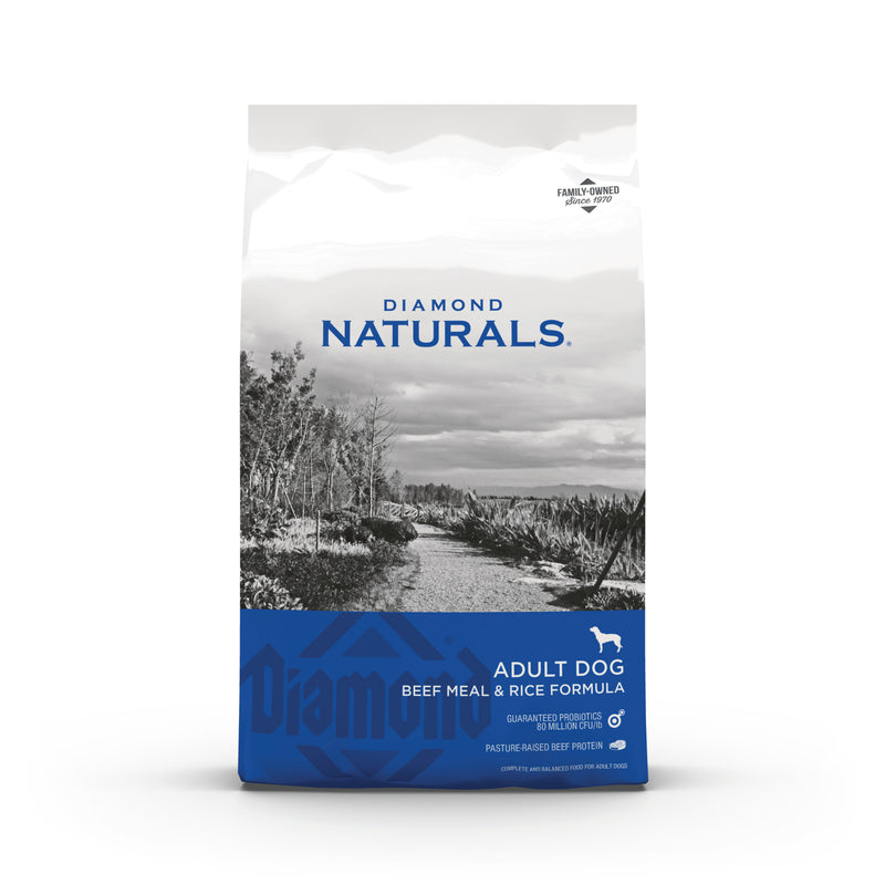 Diamond Naturals Adult Beef Meal and Rice Formula Dry Dog Food, 40 lb. Bag