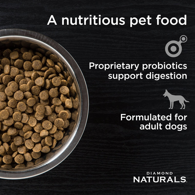 Diamond Naturals Adult Beef Meal and Rice Formula Dry Dog Food, 40 lb. Bag