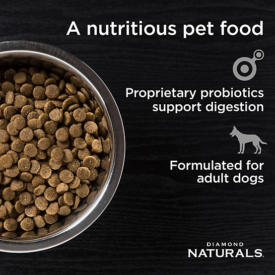 Diamond Naturals Adult Beef Meal and Rice Formula Dry Dog Food, 40 lb. Bag