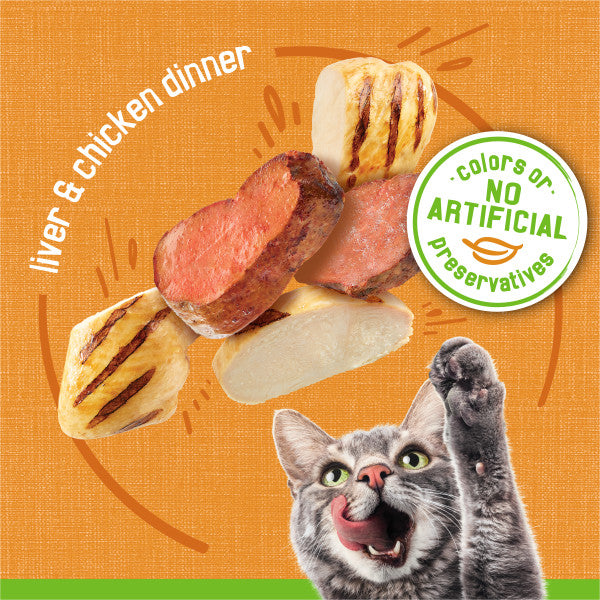 Purina Friskies Wet Cat Food Pate, Liver and Chicken Dinner - 5.5 oz. Can