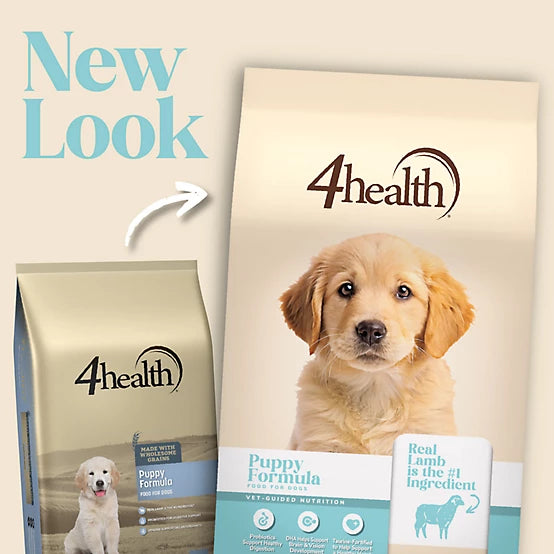 4health with Wholesome Grains Puppy Lamb Formula Dry Dog Food, 18lb