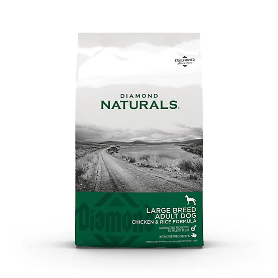Diamond Naturals Large Breed Adult Chicken and Rice Formula Dry Dog Food, 40 lb. Bag