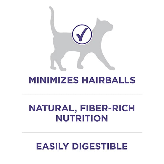 Purina ONE Plus Adult Hairball Control Chicken Recipe Natural Dry Cat Food, 7lb
