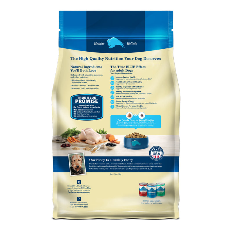 Blue Buffalo Life Protection Formula Adult Dry Dog Food, Helps Build and Maintain Strong Muscles, Made with Natural Ingredients, Chicken & Brown Rice Recipe, 30-lb Bag