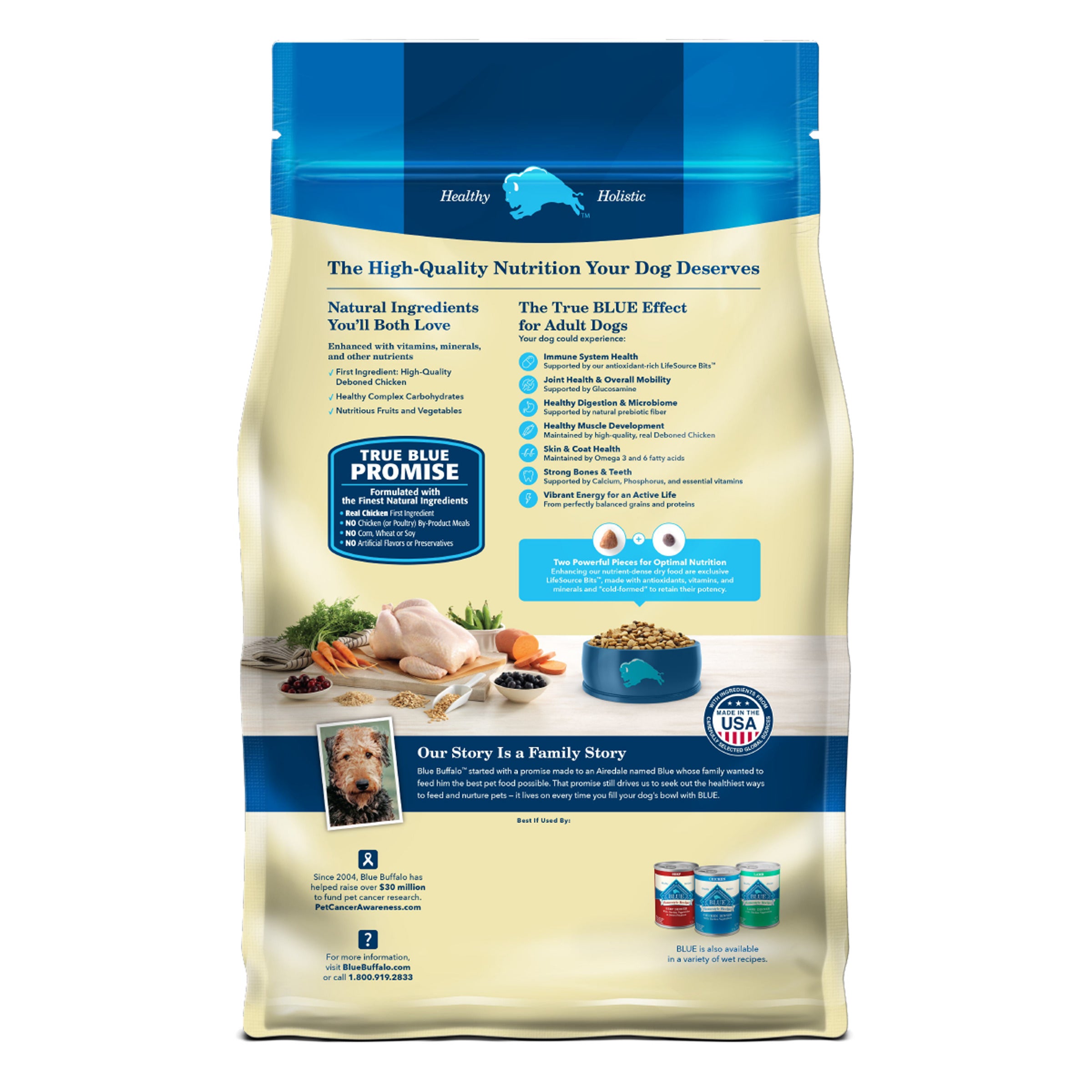 Blue Buffalo Life Protection Formula Adult Dry Dog Food, Helps Build and Maintain Strong Muscles, Made with Natural Ingredients, Chicken Brown Rice
