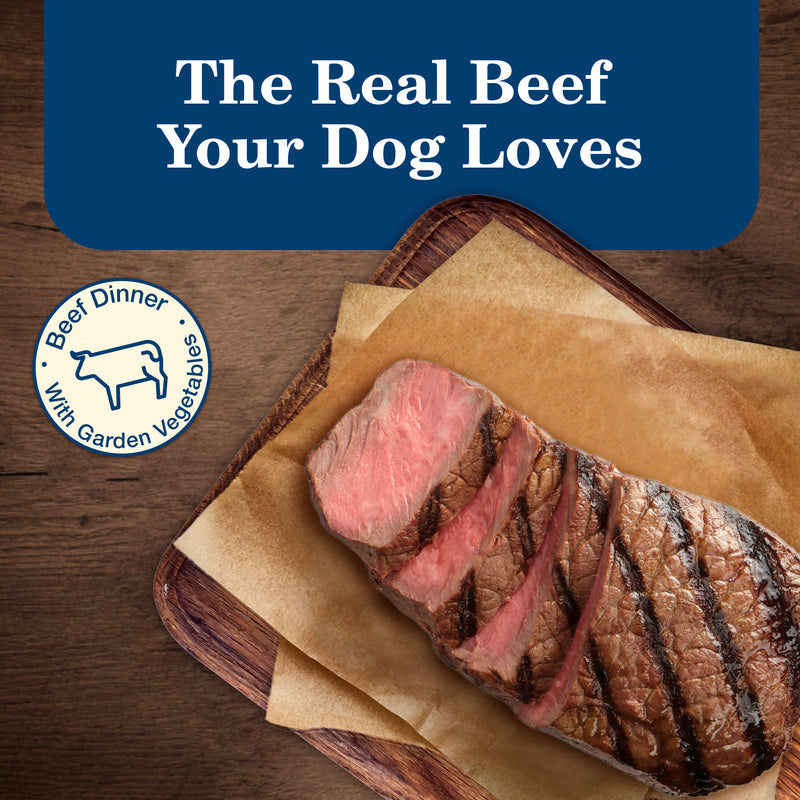 Blue Buffalo Homestyle Recipe Adult Wet Dog Food, Made with Natural Ingredients, Beef Dinner With Garden Vegetables, 12.5-oz. Can
