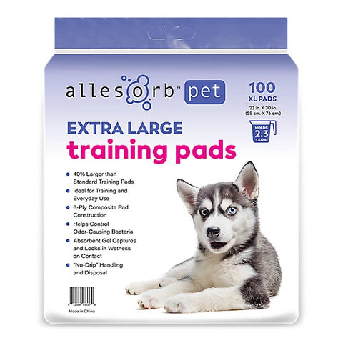 Allesorb Standard XL Pet Training Pads, 23x30, 100 ct.