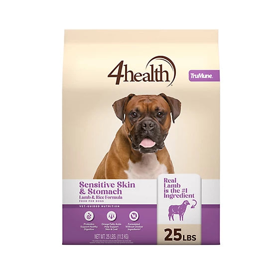 4health with Wholesome Grains Sensitive Skin and Stomach Lamb and Rice Formula Dry Dog Food