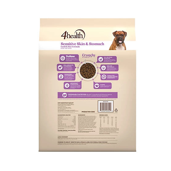 4health with Wholesome Grains Sensitive Skin and Stomach Lamb and Rice Formula Dry Dog Food