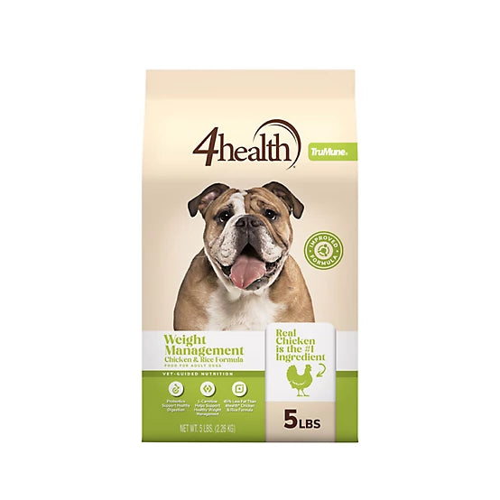 4health with Wholesome Grains Adult Weight Management Chicken/Rice Formula Dry Dog Food