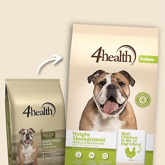 4health with Wholesome Grains Adult Weight Management Chicken/Rice Formula Dry Dog Food