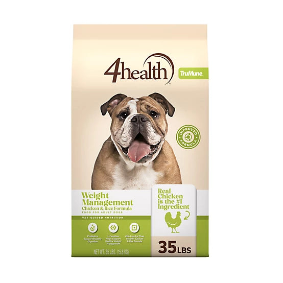 4health with Wholesome Grains Adult Weight Management Chicken/Rice Formula Dry Dog Food