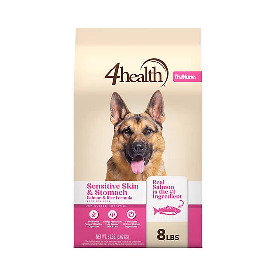 4health with Wholesome Grains All Life Stages Sensitive Skin/Stomach Salmon/Rice Formula Dry Dog Food