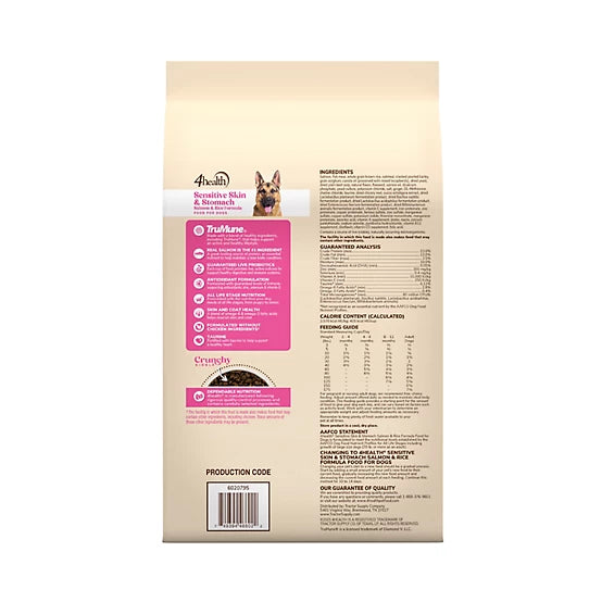 4health with Wholesome Grains All Life Stages Sensitive Skin/Stomach Salmon/Rice Formula Dry Dog Food