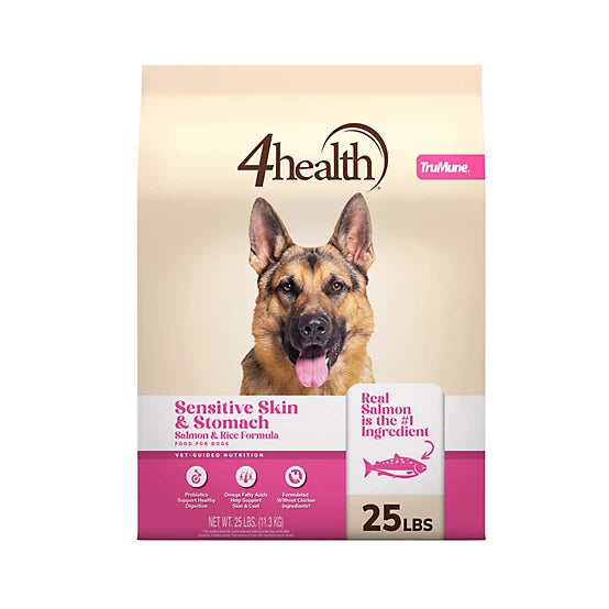 4health with Wholesome Grains All Life Stages Sensitive Skin/Stomach Salmon/Rice Formula Dry Dog Food