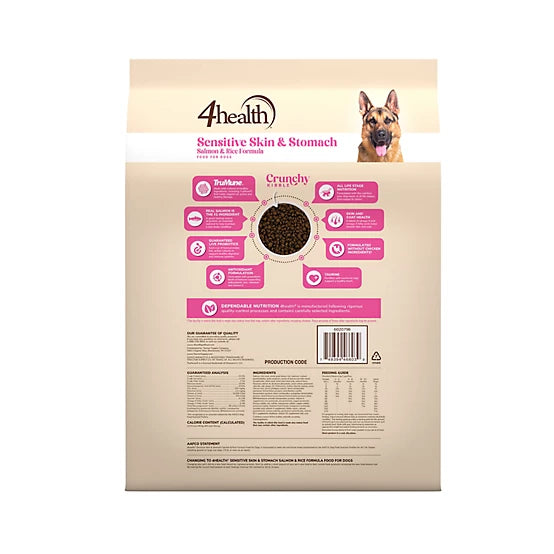 4health with Wholesome Grains All Life Stages Sensitive Skin/Stomach Salmon/Rice Formula Dry Dog Food