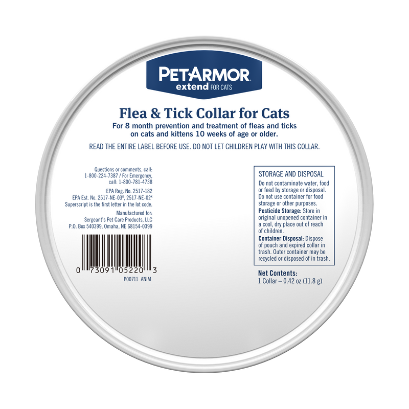 PetArmor Flea and Tick Collar for Cats, 1 Count