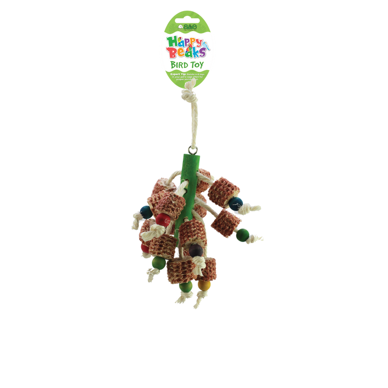 Happy Beaks Kernal Pop Hanging Bird Toy, by A&E Cage Co