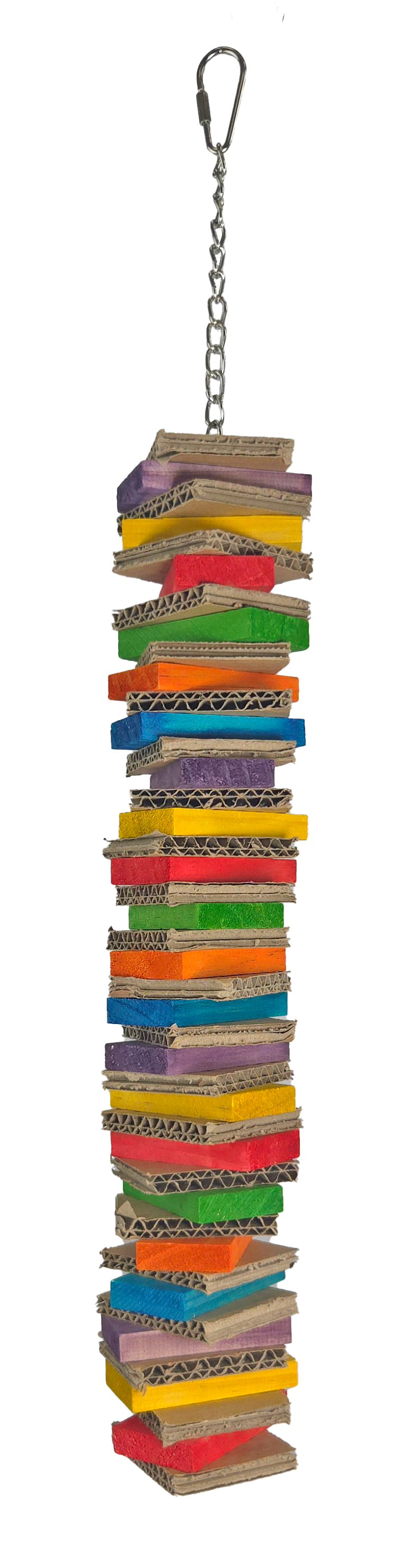 Happy Beaks Board & Block Single Stack Bird Toy, by A&E Cage Co