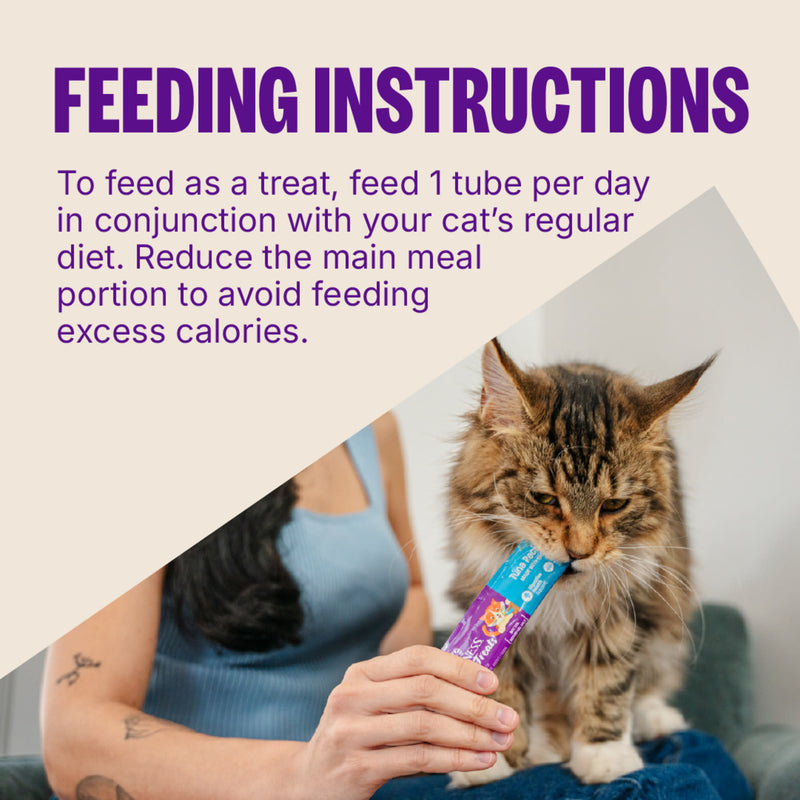 Wellness Lickable Soft Puree Cat Treats Tuna Recipe 0.4 oz Tubes, Pack of 6