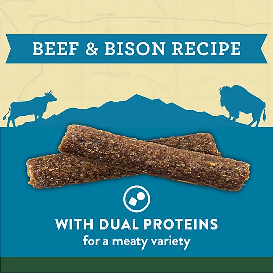 Purina Zukes Adventure Sticks Beef and Bison Dog Treats, Natural Dog Treat Sticks, 6oz