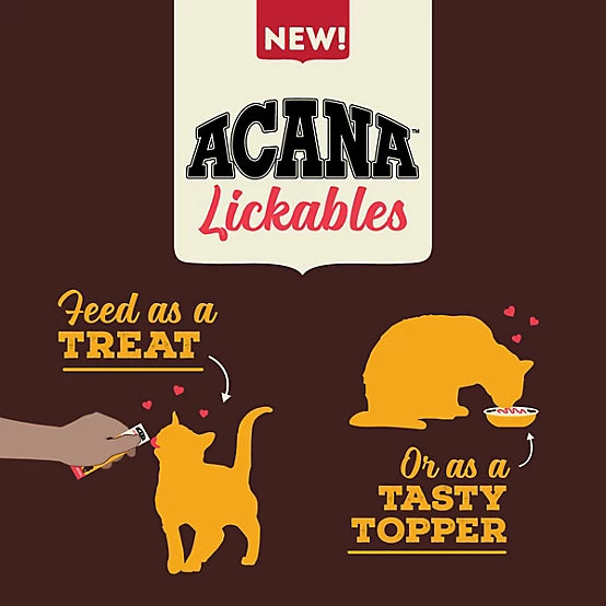 ACANA Lickables Chicken Recipe Cat Treats, 2.5 oz., 5 ct.