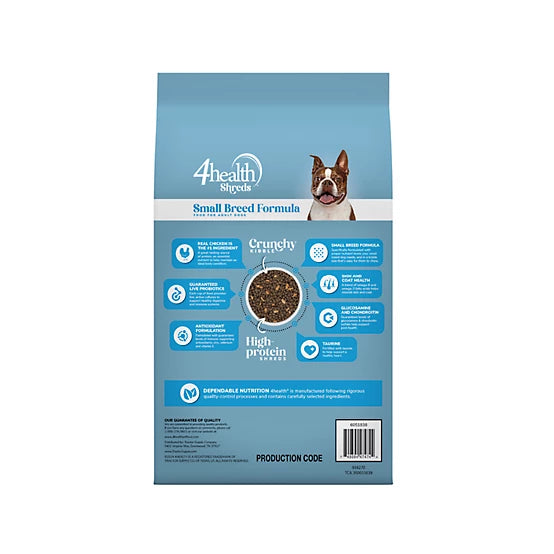 4health Shreds Small Breed Adult Chicken Formula Dry Dog Food