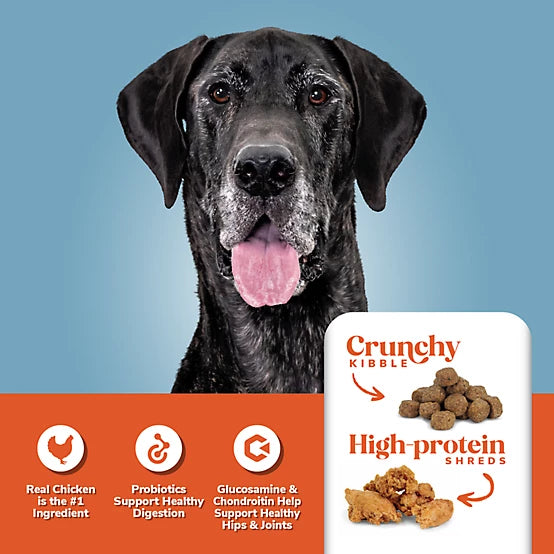 4health Shreds Large Breed Adult Chicken Formula Dry Dog Food, 18lbs