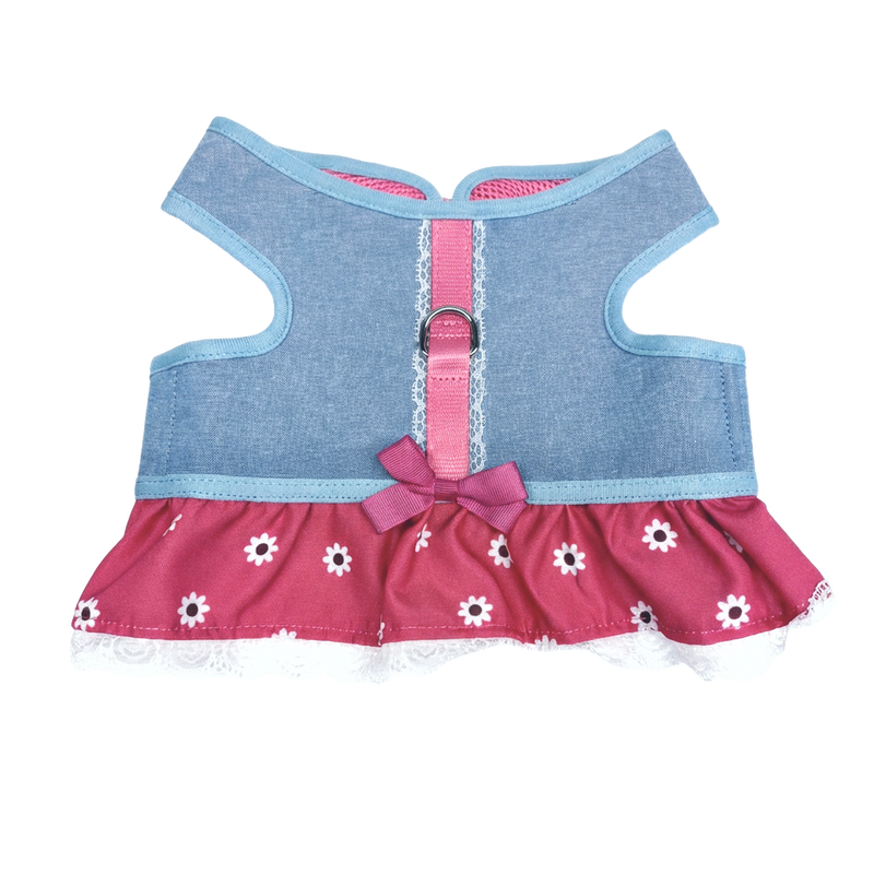 CHAMBRAY HARNESS DRESS
