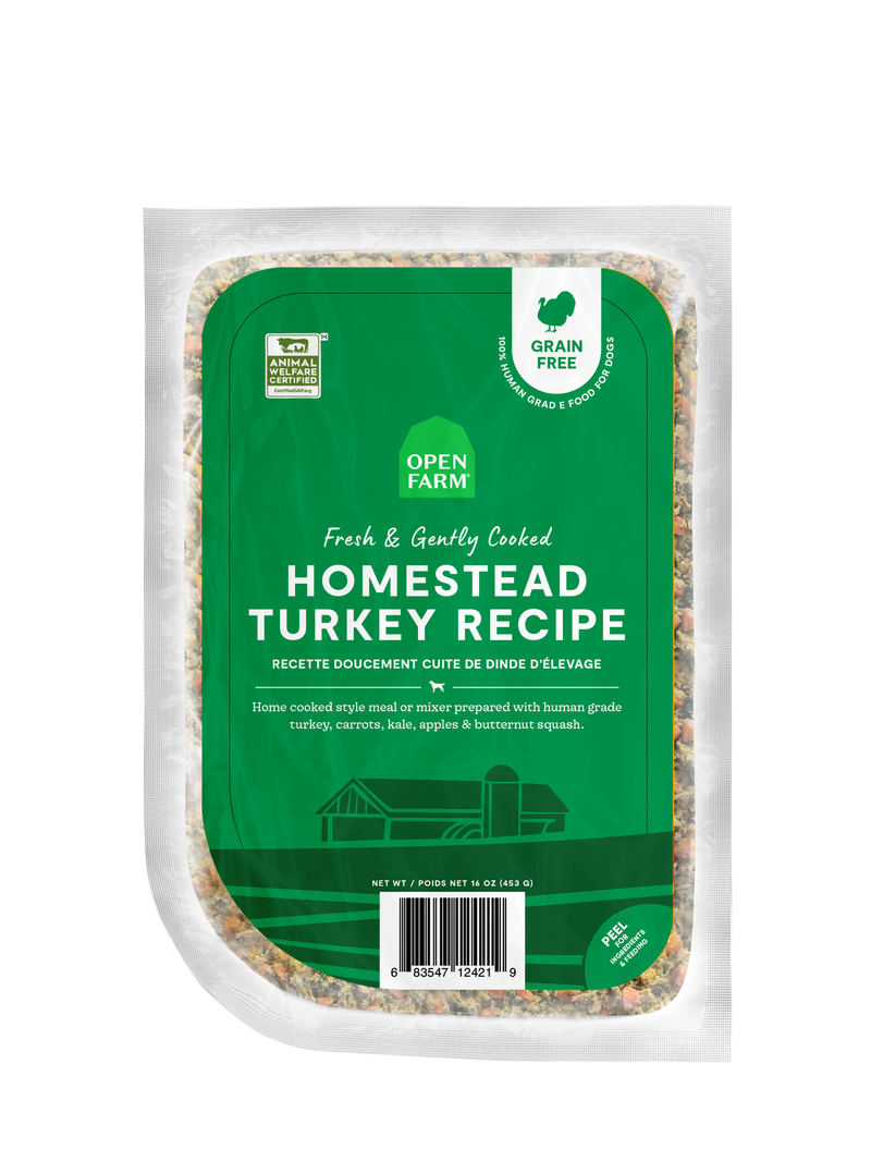 Open Farm Homestead Turkey Recipe Gently Cooked For Dogs, 96oz