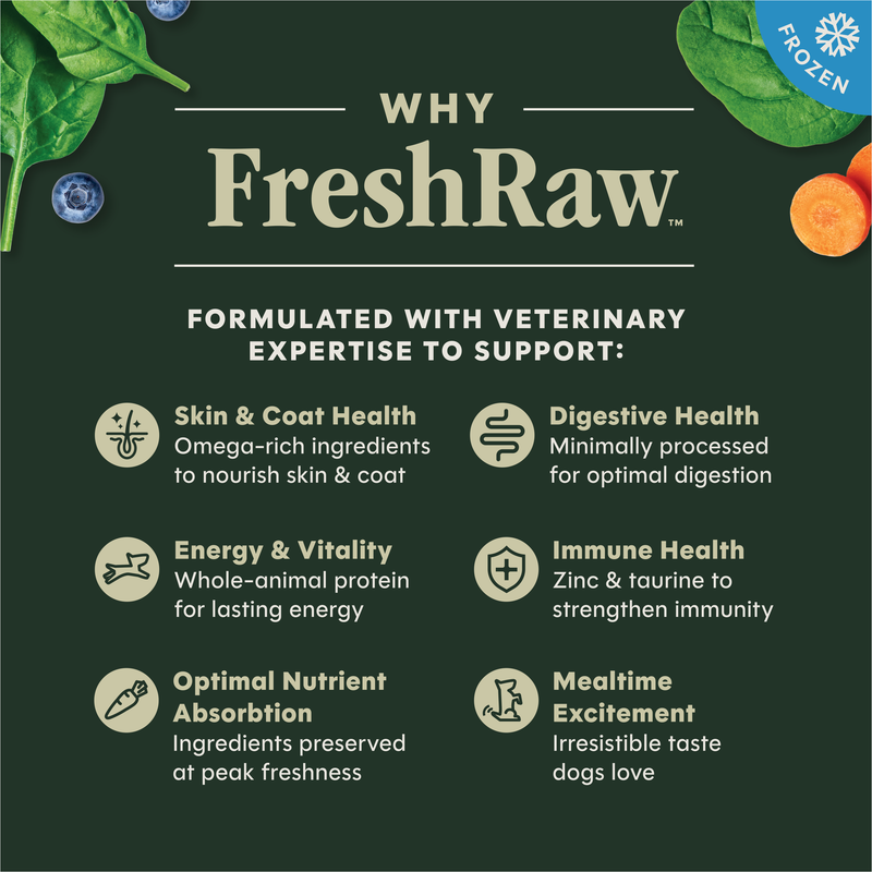 Instinct FreshRaw Bites Grass-Fed Lamb Recipe for Adult Dogs, 2.7lbs