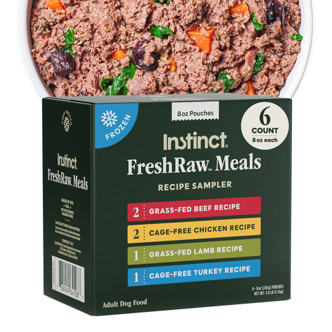 Instinct FreshRaw Meals Dog Food Recipe Sampler (Box of 6)