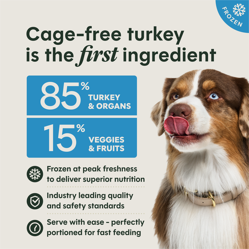 Instinct FreshRaw Medallions Cage-Free Turkey Recipe for Adult Dogs, 3lbs