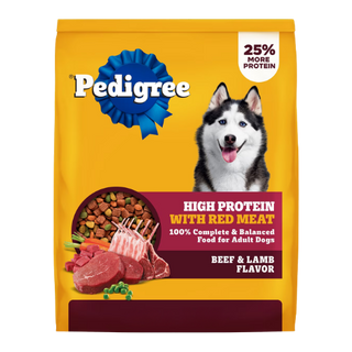 Pedigree Adult Dry Dog Food High Protein Beef & Lamb Flavor, 38 lb